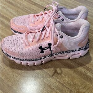 Peach Under Armour Athletic Shoes